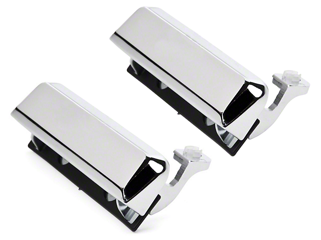 OPR Exterior Door Handles; Left and Right Side; Chrome (79-93 Mustang)