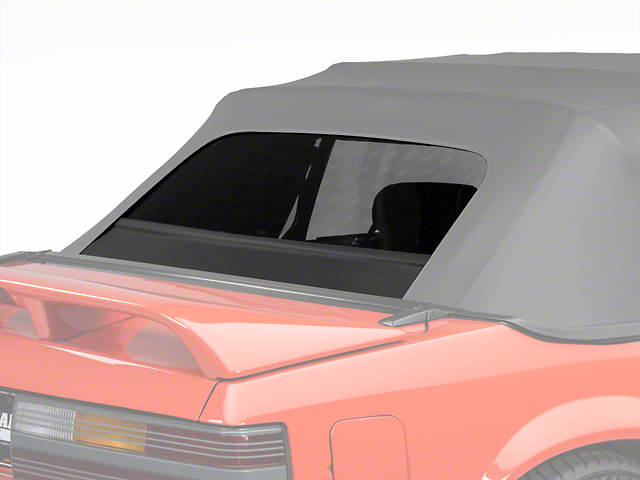 OPR Replacement Convertible Rear Window Glass; Black (83-93 Mustang Convertible)