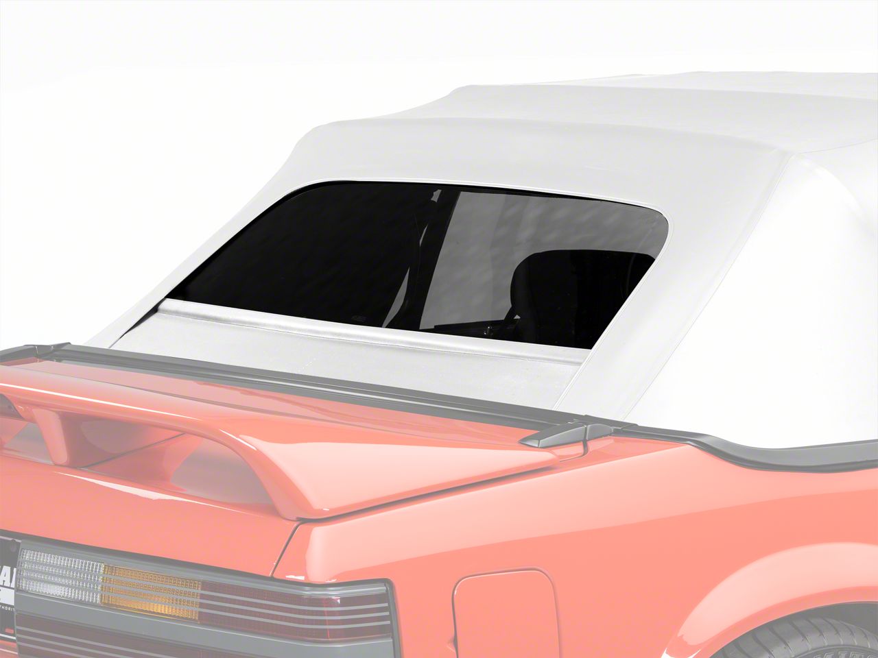 OPR Mustang Replacement Convertible Rear Window Glass White 95066 (83