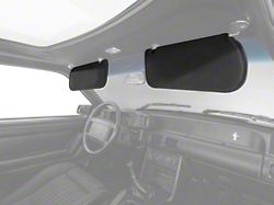 Cloth Sun Visors; Black (83-93 Mustang Coupe, Hatchback)