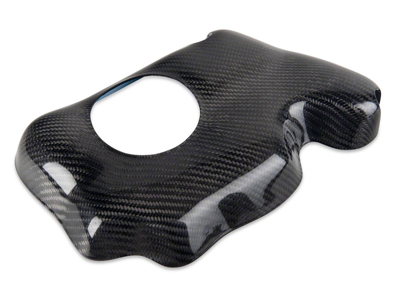 SpeedForm Mustang Carbon Fiber Coolant Reservoir Cover 98634 (0514 GT, V6)