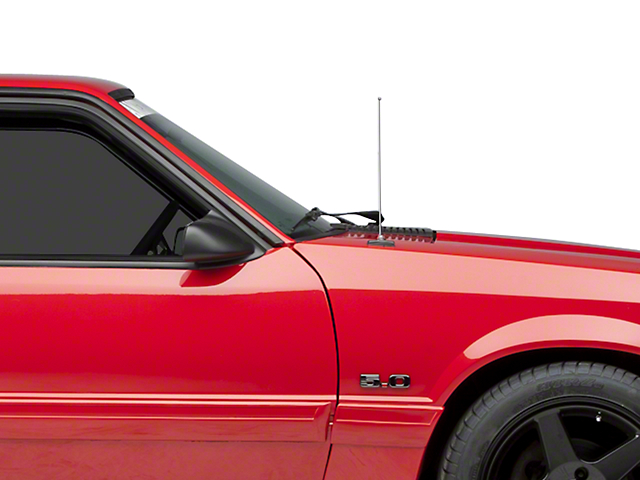 SpeedForm Fixed Chrome Antenna; 14-Inch (79-93 Mustang)