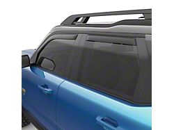 EGR In-Channel Window Visors; Front and Rear; Matte Black (21-24 Bronco Sport)