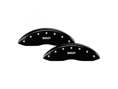 MGP Brake Caliper Covers with MGP Logo; Black; Front and Rear (21-24 Bronco Sport)