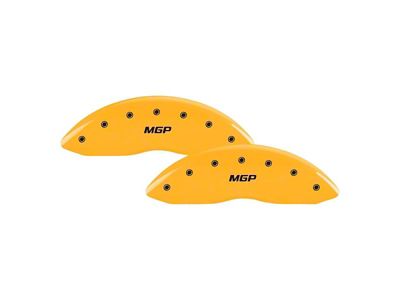 MGP Brake Caliper Covers with MGP Logo; Yellow; Front and Rear (21-24 Bronco Sport)