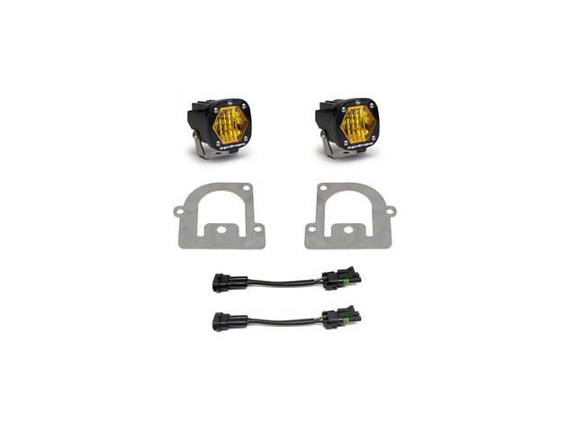 Baja Designs S1 LED Fog Light Pocket Kit; Amber (21-24 Bronco Sport)