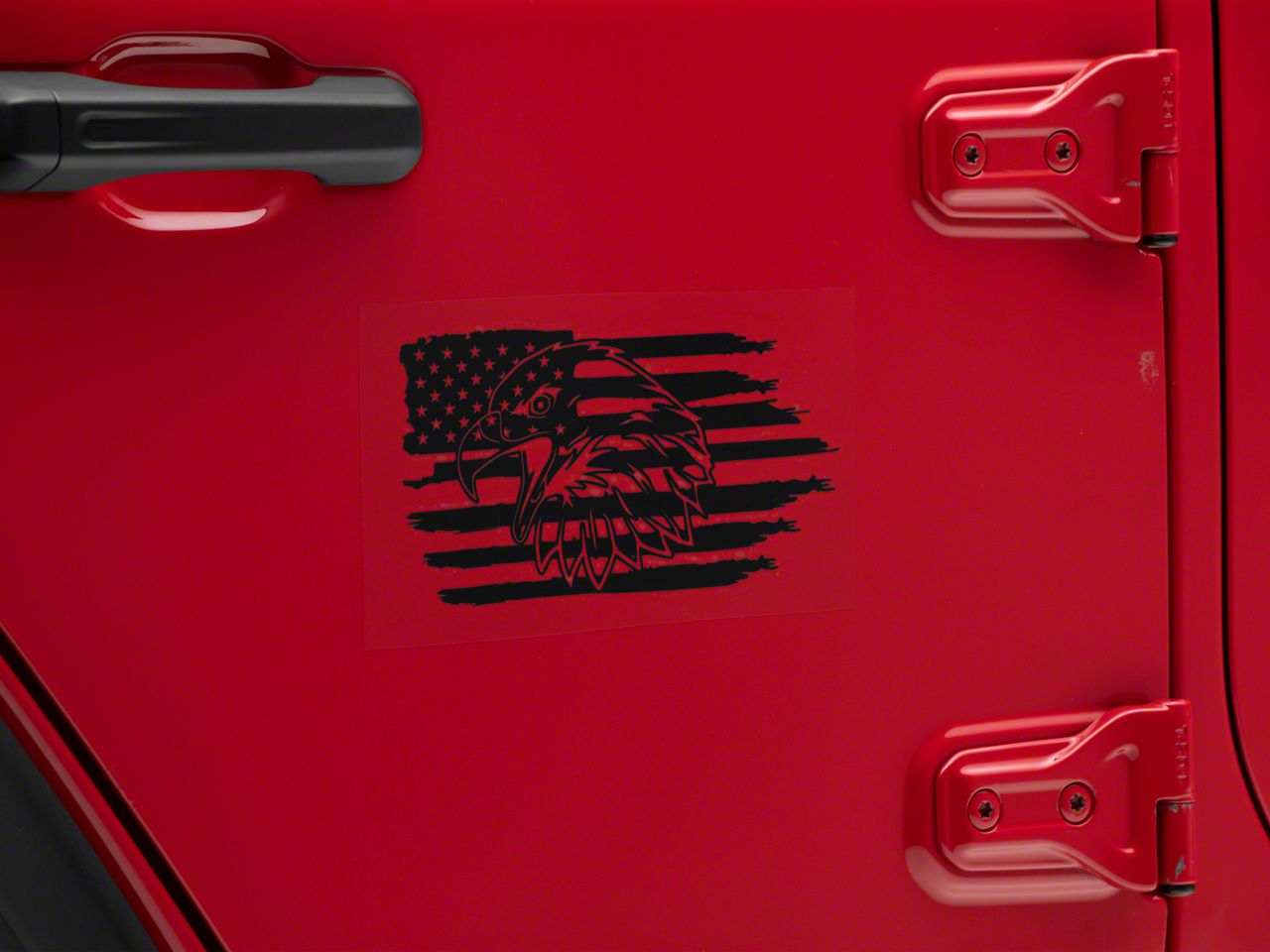 SpeedForm Eagle Distress Novelty Decal; Black (Universal; Some Adaptation May Be Required)
