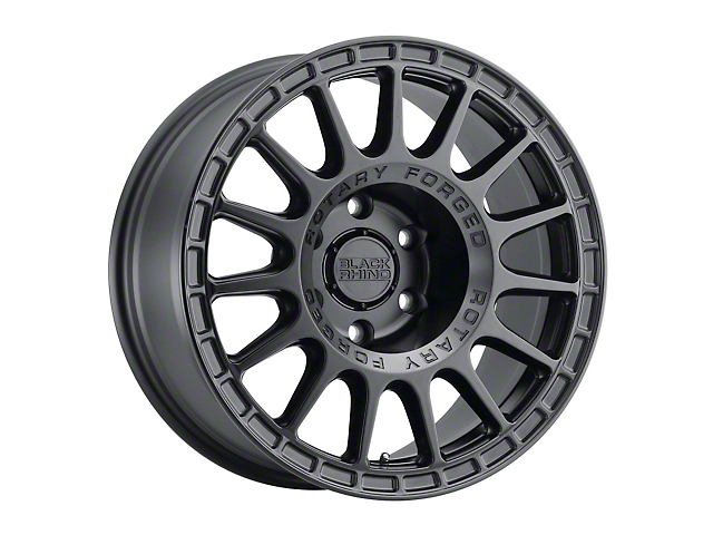 Black Rhino Sandstorm Semi Gloss Black with Machined Dark Tint Ring 5-Lug Wheel; 18x8; 35mm Offset (21-23 Bronco Sport)