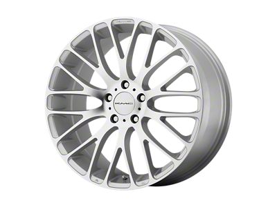 KMC Maze Silver with Machined Face 5-Lug Wheel; 17x7; 45mm Offset (21-24 Bronco Sport)