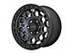 KMC Trek Satin Black with Gray Tint 5-Lug Wheel; 17x8; 38mm Offset (21-24 Bronco Sport)