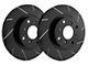 SP Performance Slotted 5-Lug Rotors with Black ZRC Coated; Front Pair (21-24 1.5L EcoBoost Bronco Sport)