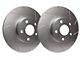 SP Performance Slotted 5-Lug Rotors with Silver ZRC Coated; Rear Pair (21-24 Bronco Sport)