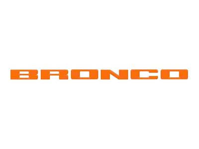 Front Grille Letters Overlays; Gloss Orange (21-24 Bronco Sport)