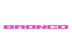 Front Grille Letters Overlays; Hot Pink (21-24 Bronco Sport)
