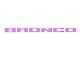 Front Grille Letters Overlays; Lavender Purple (21-24 Bronco Sport)