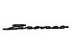 Ford Performance Classic Script Fender Badges; Matte Black (21-24 Bronco Sport)
