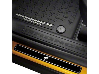 Putco Black Platinum Door Sills with Bronco Logo (21-24 Bronco Sport)