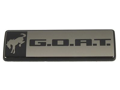 Ford Performance G.O.A.T. Badge; Black (21-24 Bronco Sport)