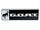 Ford Performance G.O.A.T. Badge; Black/Chrome (21-24 Bronco)
