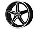 Motegi D5S Gloss Black Machined 5-Lug Wheel; 17x7.5; 45mm Offset (21-24 Bronco Sport)