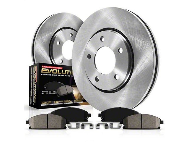 PowerStop OE Replacement 5-Lug Brake Rotor and Pad Kit; Front (21-24 Bronco Sport)