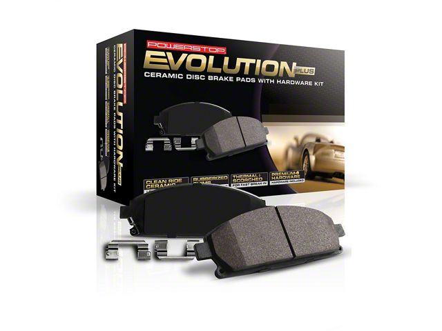 PowerStop Z17 Evolution Plus Clean Ride Ceramic Brake Pads; Rear Pair (21-24 Bronco Sport)
