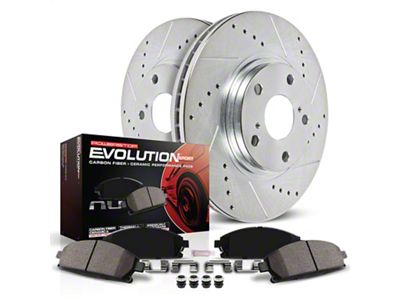 PowerStop Z23 Evolution Sport 5-Lug Brake Rotor and Pad Kit; Rear (21-24 Bronco Sport)