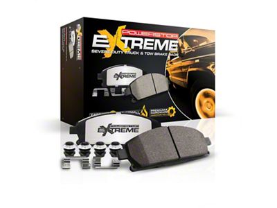 PowerStop Z36 Extreme Truck and Tow Carbon-Fiber Ceramic Brake Pads; Rear Pair (21-24 Bronco Sport)