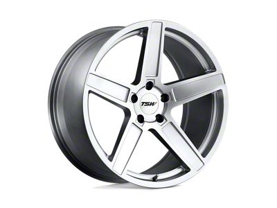 TSW Ascent Matte Titanium Silver 5-Lug Wheel; 17x8; 40mm Offset (21-24 Bronco Sport)