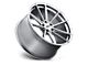 TSW Bathurst Silver with Mirror Cut Face 5-Lug Wheel; 17x8; 40mm Offset (21-24 Bronco Sport)