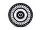 Asanti Tiara Satin Black with Bright Machined Face 5-Lug Wheel; 20x10.5; 45mm Offset (21-24 Bronco Sport)