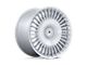 Asanti Tiara Gloss Silver with Bright Machined Face Wheel; 22x10.5 (97-06 Jeep Wrangler TJ)