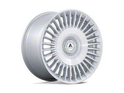 Asanti Tiara Gloss Silver with Bright Machined Face 5-Lug Wheel; 22x10.5; 45mm Offset (21-24 Bronco Sport)
