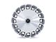 Asanti Aristocrat Gloss Platinum with Bright Machined Face Wheel; 22x10.5 (87-95 Jeep Wrangler YJ)