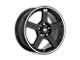 Motegi FS5 Gloss Black Machined Flange 5-Lug Wheel; 17x7; 40mm Offset (21-24 Bronco Sport)