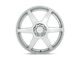 Motegi CS6 Hyper Silver 5-Lug Wheel; 17x7; 40mm Offset (21-24 Bronco Sport)
