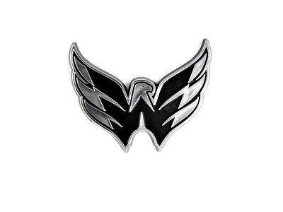 Washington Capitals Molded Emblem; Chrome (Universal; Some Adaptation May Be Required)