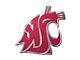 Washington State University Embossed Emblem; Maroon (Universal; Some Adaptation May Be Required)