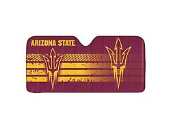 Windshield Sun Shade with Arizona State University Logo; Maroon and Gold (Universal; Some Adaptation May Be Required)