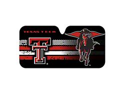 Windshield Sun Shade with Texas Tech University Logo; Black (Universal; Some Adaptation May Be Required)