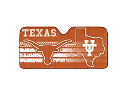 Windshield Sun Shade with University of Texas Logo; Orange (Universal; Some Adaptation May Be Required)