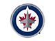 Winnipeg Jets Embossed Emblem; Blue and Red (Universal; Some Adaptation May Be Required)