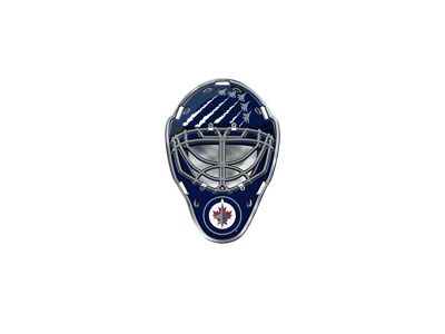 Winnipeg Jets Embossed Helmet Emblem; Blue (Universal; Some Adaptation May Be Required)