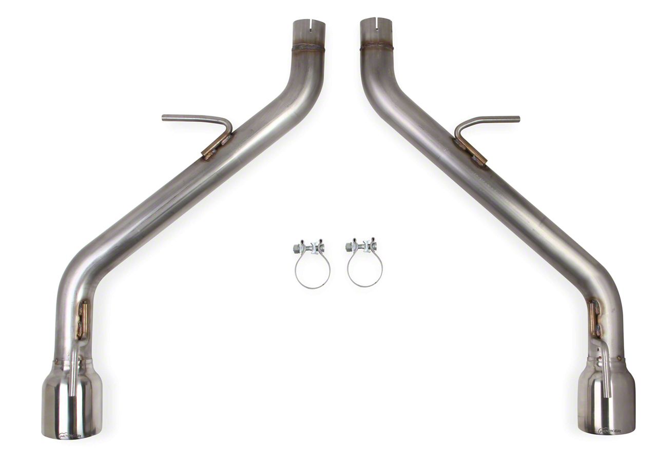 Hooker Blackheart Camaro Muffler Delete Axle Back Exhaust With Polished