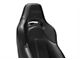 Corbeau Trailcat Reclining Seats; Black Vinyl/White Stitching; Pair (Universal; Some Adaptation May Be Required)
