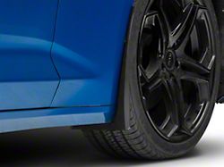Extended Style Front Mud Guards; Textured Black (16-24 Camaro)