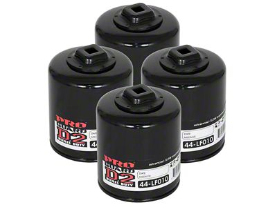 AFE Pro GUARD D2 Oil Filter; Set of Four (84-86 Jeep Cherokee XJ)