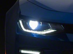 OE Style HID Headlight; Black Housing; Clear Lens; Passenger Side (16-18 Camaro w/ Factory HID Headlights)