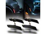 LED Side Marker Lights; Smoked (16-24 Camaro)
