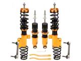 Front and Rear Coil-Over Kit with Damper Adjusters; Gold (10-15 Camaro w/o Magne Ride)